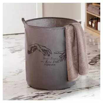 Корзина текстильная этель "Love Lives Forever", 45*55 см