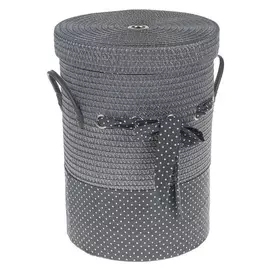 Корзина универсальная плетёная с крышкой доляна «Грей», 36×36×48 см, цвет серый