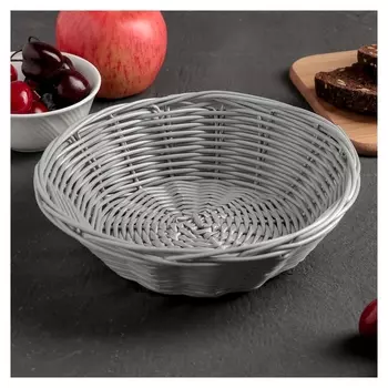 Корзинка для фруктов и хлеба доляна «Плуг», 18×18×6 см