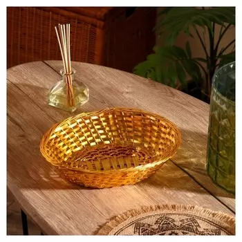 Корзинка для фруктов "Моана" алюминий, 28х23х7 см