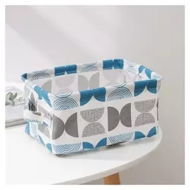 Корзинка для хранения с ручками доляна «Песок», 23,5×17×12 см, цвет голубой