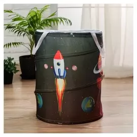 Корзинка для игрушек «Космос» 34×34×45 см