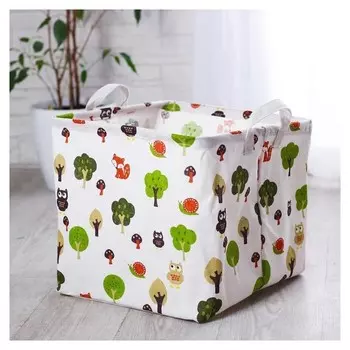 Корзинка для игрушек «Лес» 32×32×32 см