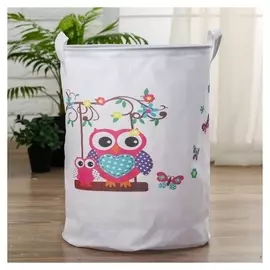 Корзинка для игрушек «Сова» 34×34×45 см