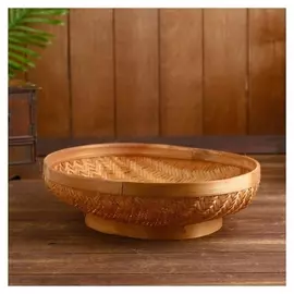 Корзинка плетёная из ротанга "Кинта" 37x30х11см