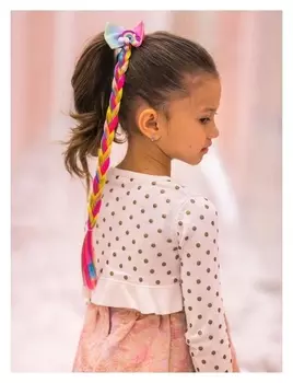 Коса на резинке для волос «Голубая радуга», My Little Pony, 42 см