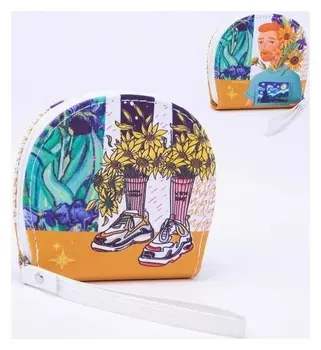 Кошелек молодежный Flowers, 12.5х10.5 см