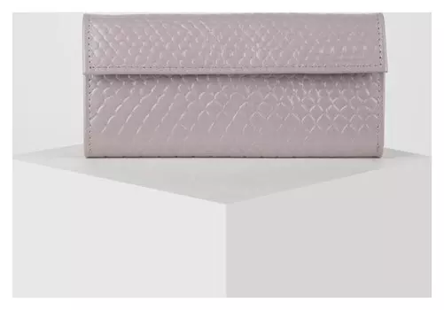 Кошелек жен 06-02-07, 18*2*9, 2отд, для кред, для монет, питон лаванда 136