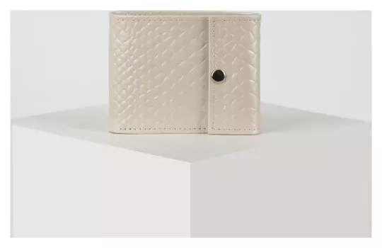 Кошелек жен 12-02-07, 12,5*2*9,5, отд, для кред, питон молочный 130