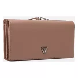 Кошелек женский, 4 отдела на магнитах, цвет бежевый