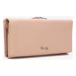Кошелек женский, 4 отдела на магнитах, цвет бежевый