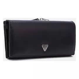 Кошелек женский, 4 отдела на магнитах, цвет черный