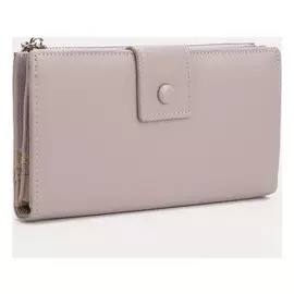 Кошелёк, 2 отдела на кнопке, цвет серый