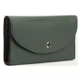 Кошелёк, 3 отдела на кнопке, цвет синий