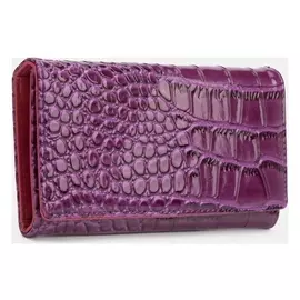 Кошелёк, 3 отдела на магните, цвет фиолетовый