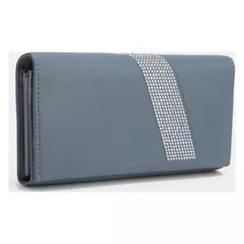 Кошелёк, 3 отдела на магните, цвет голубой