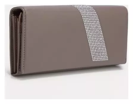 Кошелёк, 3 отдела на магните, цвет серый