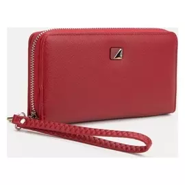 Кошелёк, 3 отдела на молнии, цвет бордовый