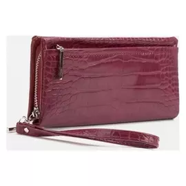 Кошелёк, 4 отдела на молнии, цвет бордовый