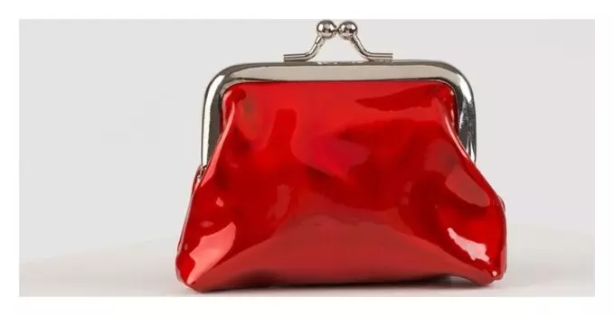 Кошелёк детский, отдел на фермуаре, цвет красный