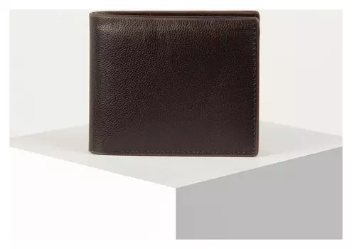 Кошелёк мужской, цвет тёмно-коричневый