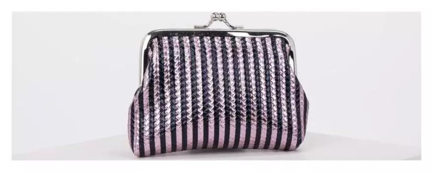 Кошелёк, отдел на фермуаре, цвет розовый