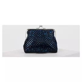 Кошелёк, отдел на фермуаре, цвет синий