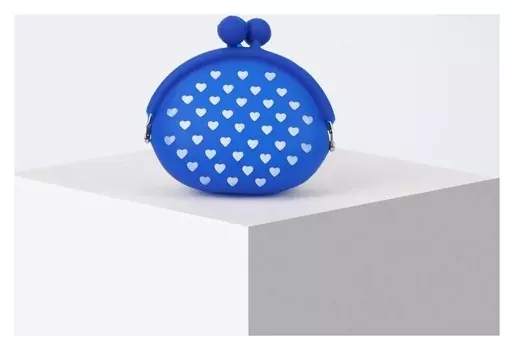 Кошелёк, отдел на фермуаре, цвет синий