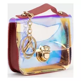 Кошелёк, отдел на клапане, цвет бордовый