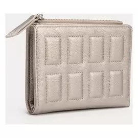 Кошелёк, отдел на кнопке, цвет серебристый