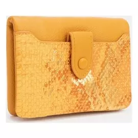 Кошелёк, отдел на магните, цвет желтый