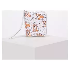 Кошелёк, отдел на молнии, цвет белый