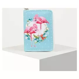 Кошелёк, отдел на молнии, цвет голубой