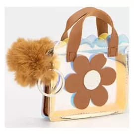 Кошелёк, отдел на молнии, кольцо, цвет коричневый