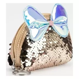 Кошелёк, отдел на молнии, кольцо, цвет золотистый