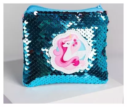Кошелёк с пайетками антистресс «Волшебный единорог»