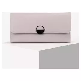 Кошелёк женский, 2 отдела на клапане, цвет сиреневый