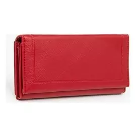 Кошелёк женский, 2 отдела на магнитах, цвет красный