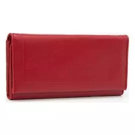 Кошелёк женский, 2 отдела на магнитах, цвет красный