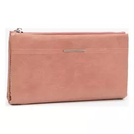 Кошелёк женский, 2 отдела на магнитах, цвет розовый