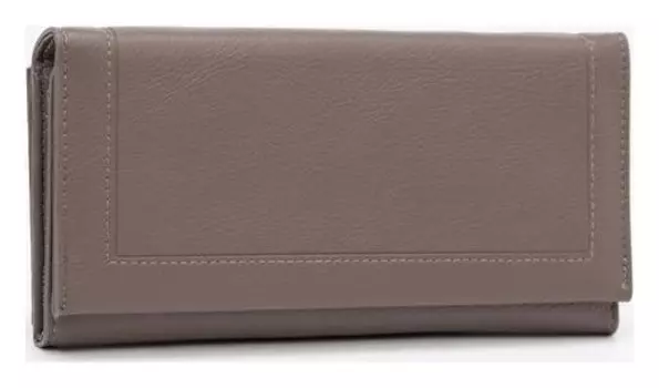 Кошелёк женский, 2 отдела на магнитах, цвет серый