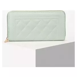 Кошелёк женский, 2 отдела на молнии, цвет мятный