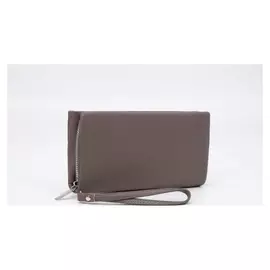 Кошелёк женский, 2 отдела на молнии, цвет серый