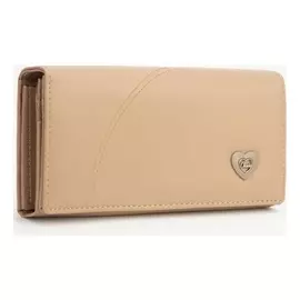 Кошелёк женский, 3 отдела на магнитах, цвет бежевый