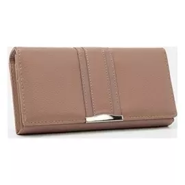Кошелёк женский, 3 отдела на магнитах, цвет бежевый