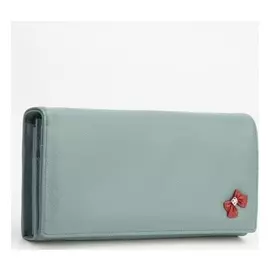 Кошелёк женский, 3 отдела на магнитах, цвет голубой