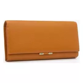 Кошелёк женский, 3 отдела на магнитах, цвет горчичный