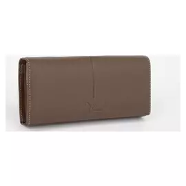 Кошелёк женский, 3 отдела на магнитах, цвет коричневый