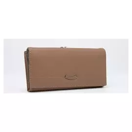 Кошелёк женский, 3 отдела на магнитах, цвет коричневый