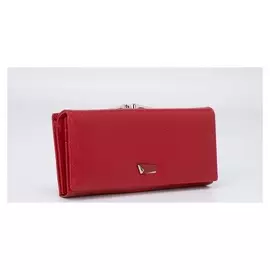 Кошелёк женский, 3 отдела на магнитах, цвет красный